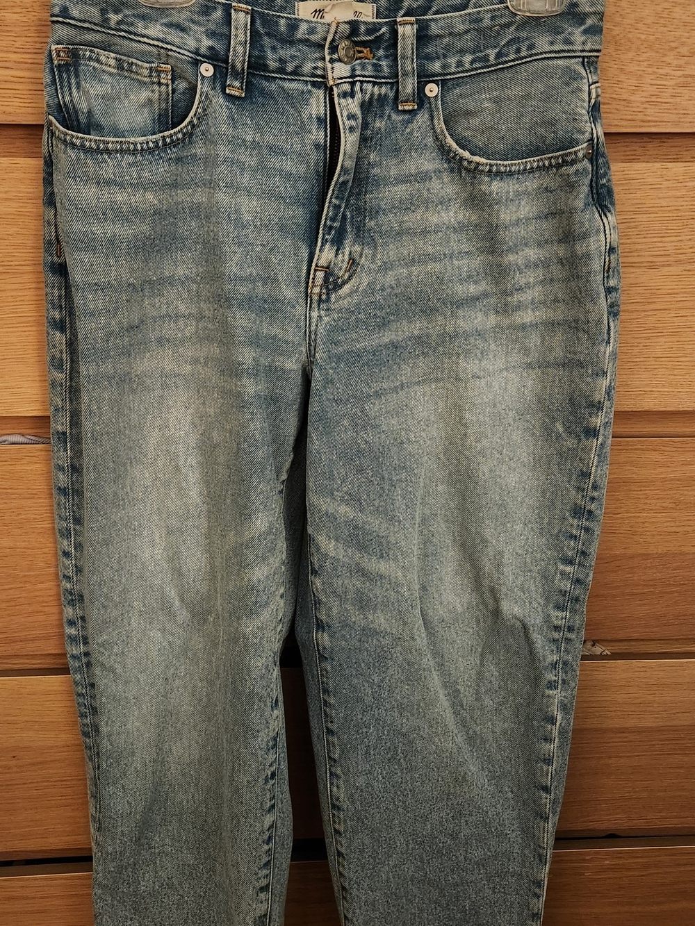 Madewell Women's Curvy Baggy Light Blue Denim Jeans - 29P
